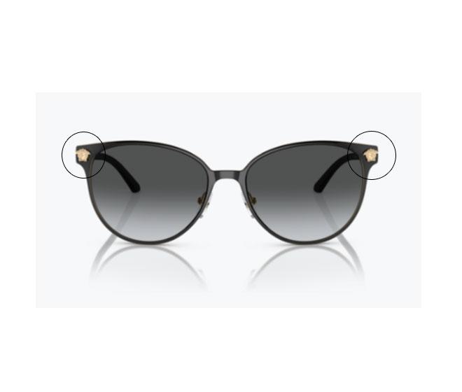 Pareja de Embellecedores Frontal Versace VE2168 - 1377/T3