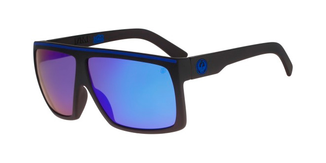 Dragon Fame Sunglasses Black Purple Ion Non-Polarized 