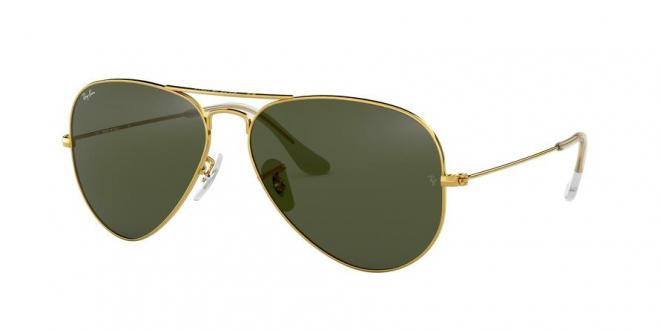 aviator rb3025 large metal aviator sunglasses