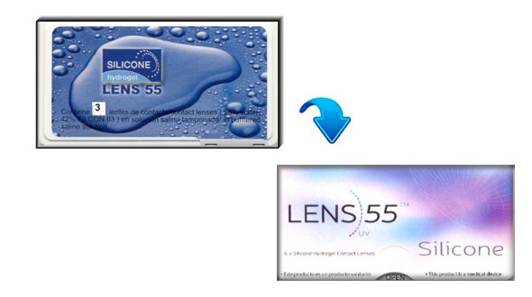 Lens 55 Silicone (3 Lentillas)